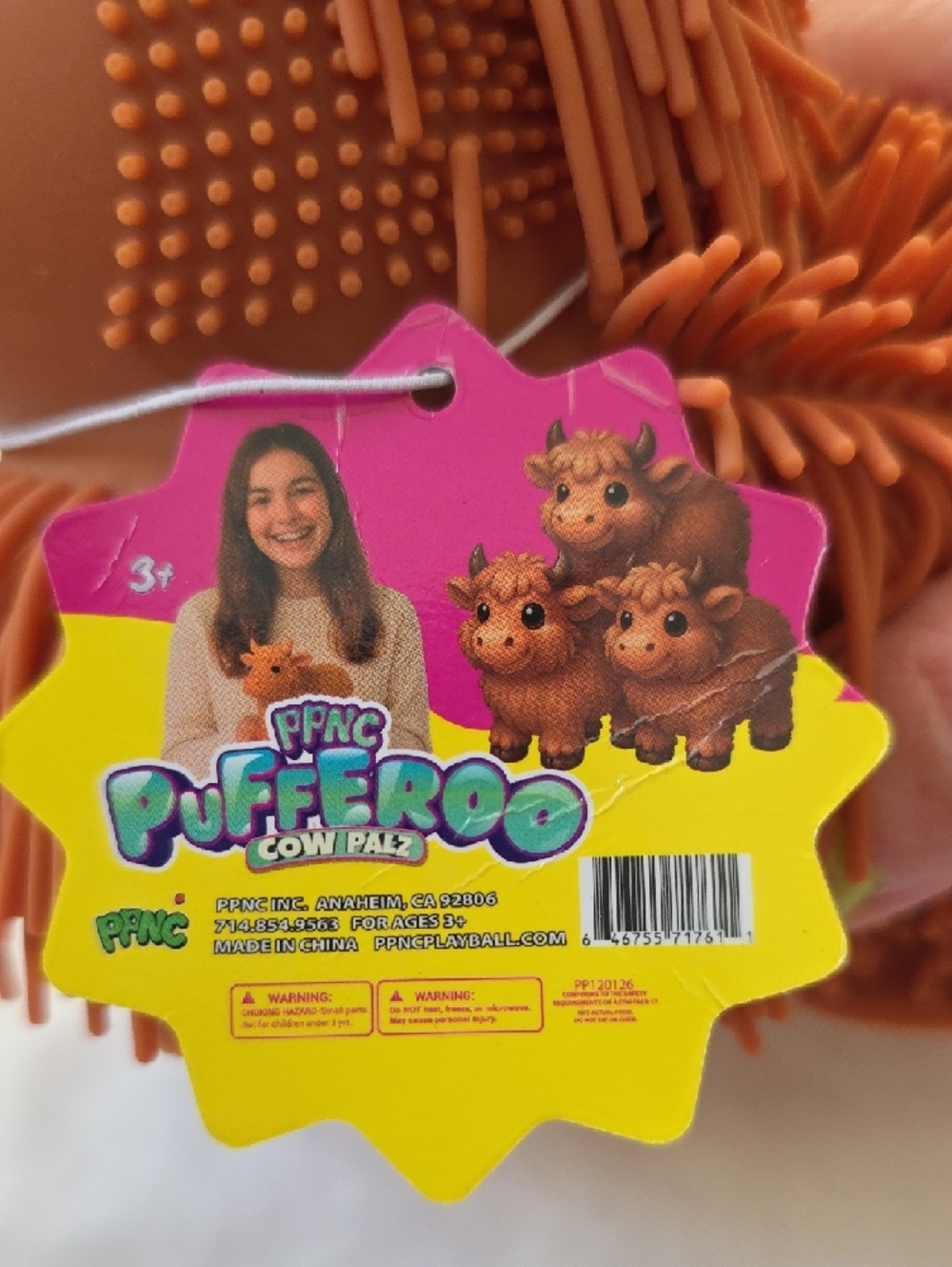 NWT PPNC Pufferoo Viral Squishy Highland Cow Pal - Picture 5 of 7